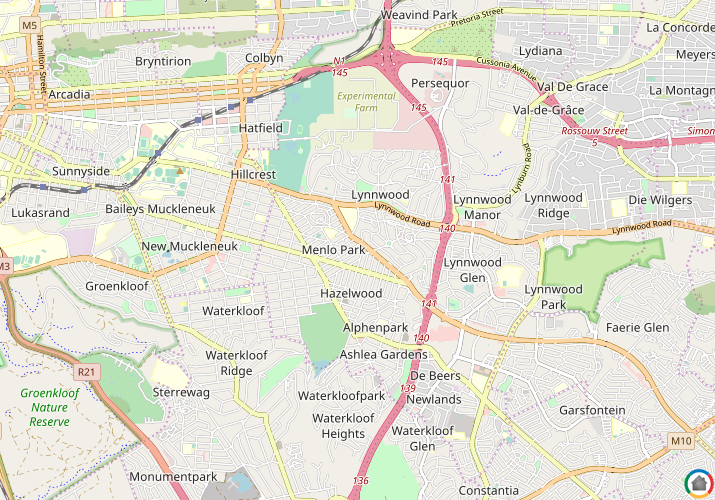 Map location of Menlo Park